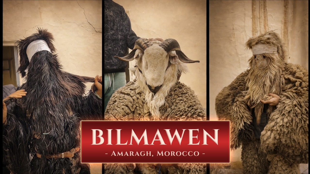Bilmawen (Boujloud) in Amaragh, Morocco | Sacred Amazigh Ritual of Masks, Hides & Ancestral Dance
