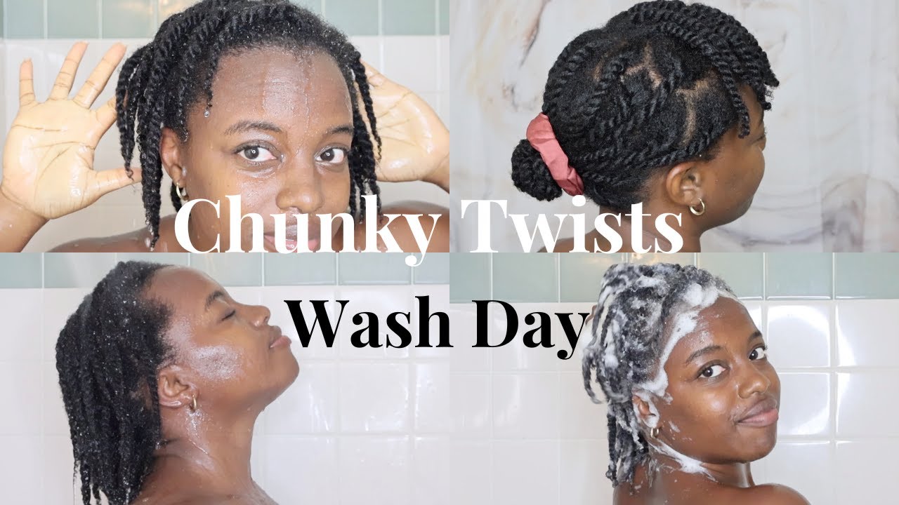 Chunky Twists Wash Day Routine | Month 3 Growth Challenge