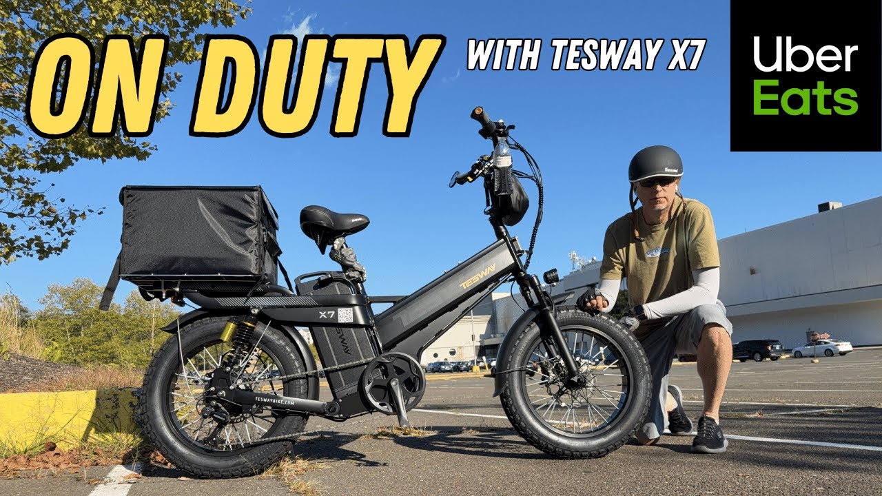 POV Uber Eats Shift ⚡ Tesway X7 Ebike | CT Suburbs