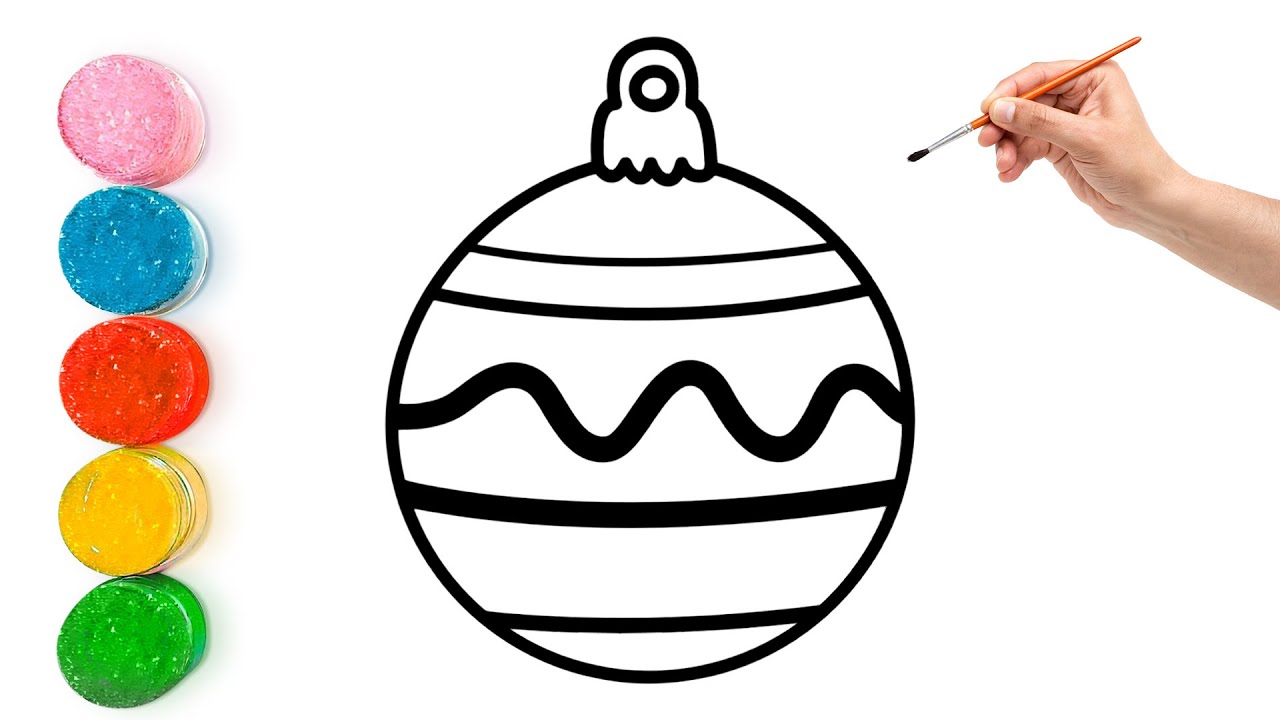 How to Draw a Christmas Ornament | Easy Holiday Drawing for Kids by GlittyArtEnglish