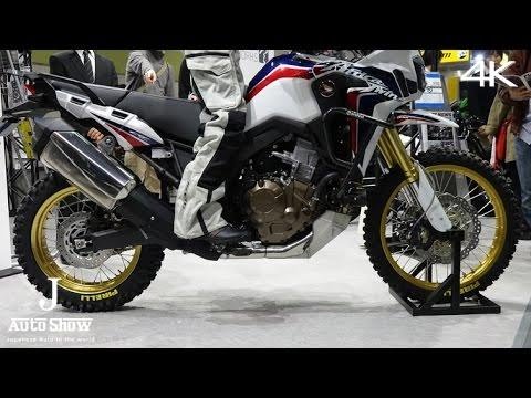 (4K)HONDA AFRICA TWIN RALLY CONCEPT -CRF1000L- PLOT Custom Diver - 大阪モーターサイクルショー2016
