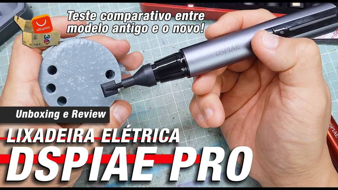 Lixadeira DSPIAE PRO - Unboxing e review