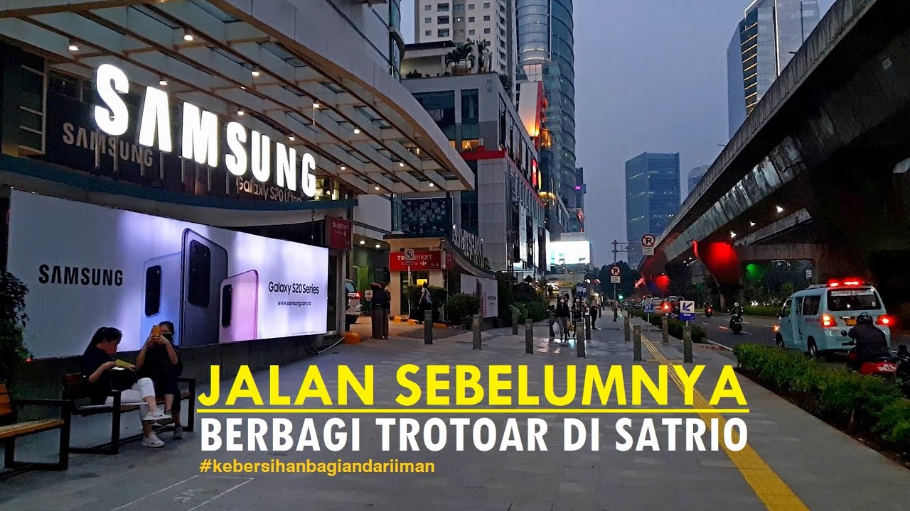 ⁴ᴷ⁶⁰ Walking Around ~ at Dr Satrio Sidewalk to Manhattan Hotel thru Ambassador Mall and ITC Kuningan