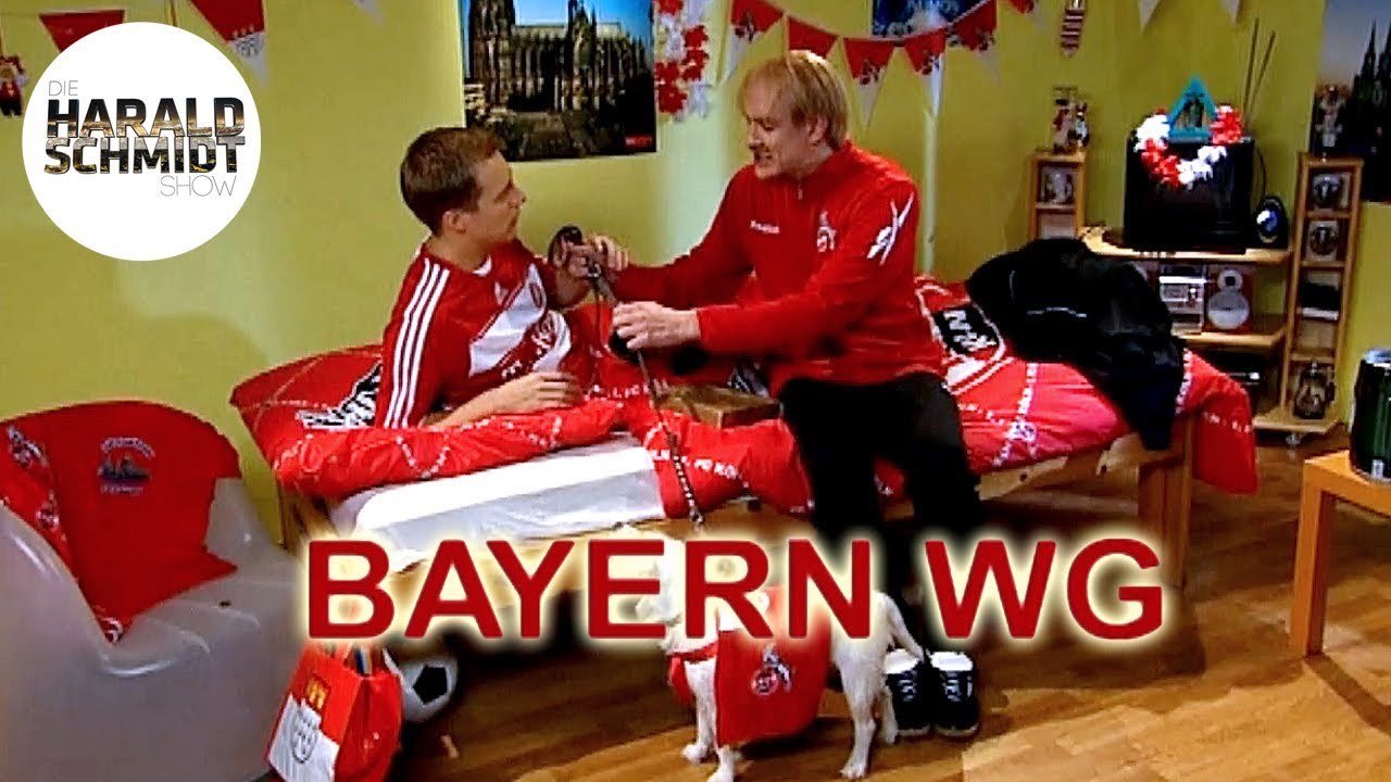 Christoph Daum besucht Lukas Podolski in der Bayern WG | Die Harald Schmidt Show (ARD)