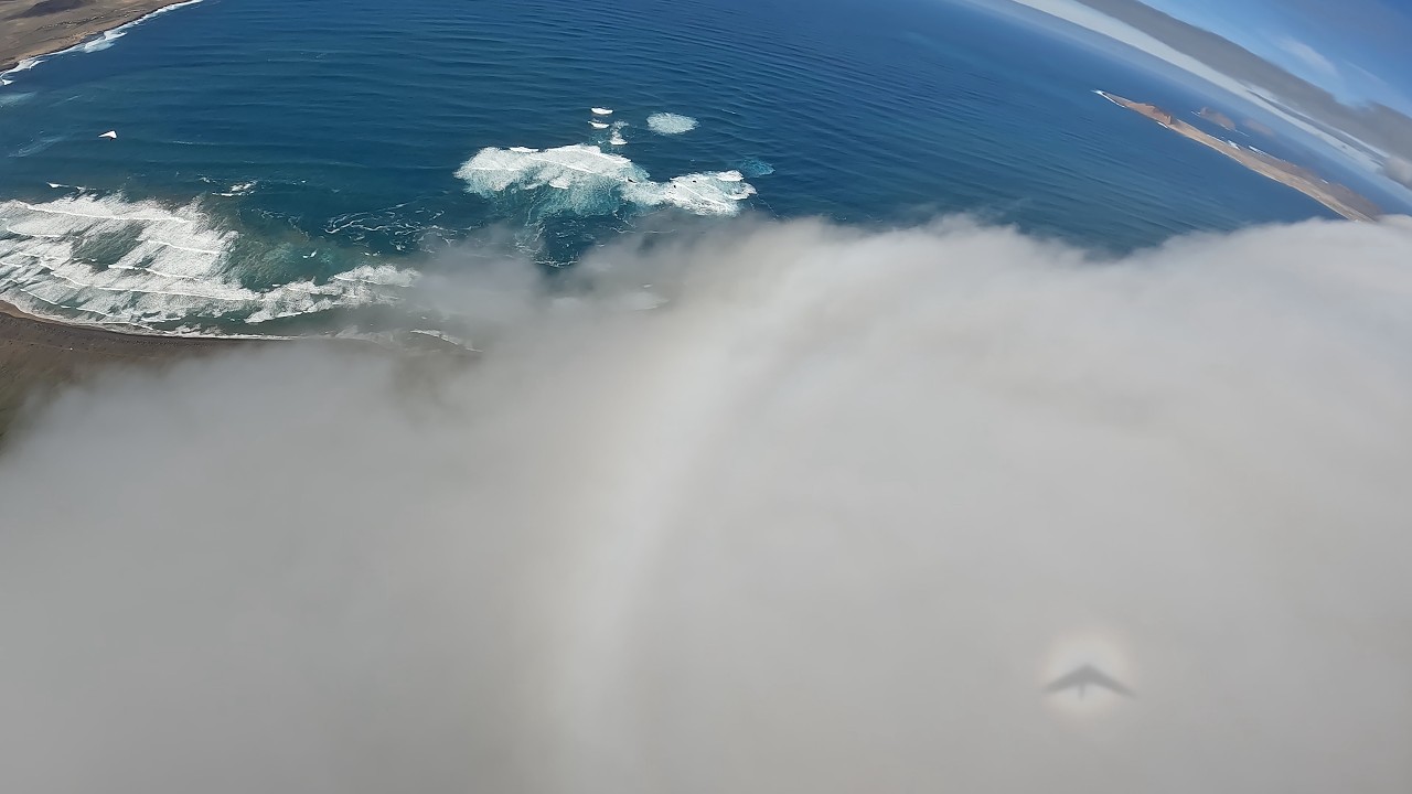 Hang gliding Famara ridge