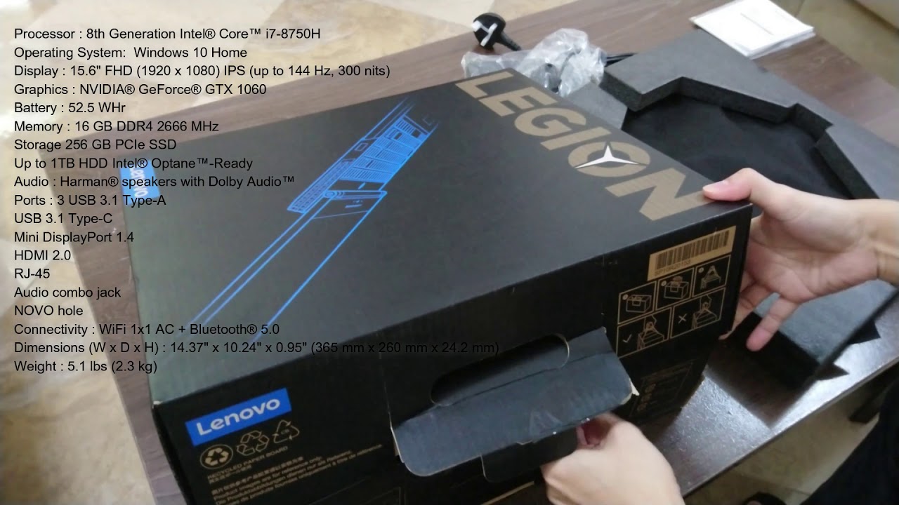 Lenovo Legion Y530 -15ICH - 1060