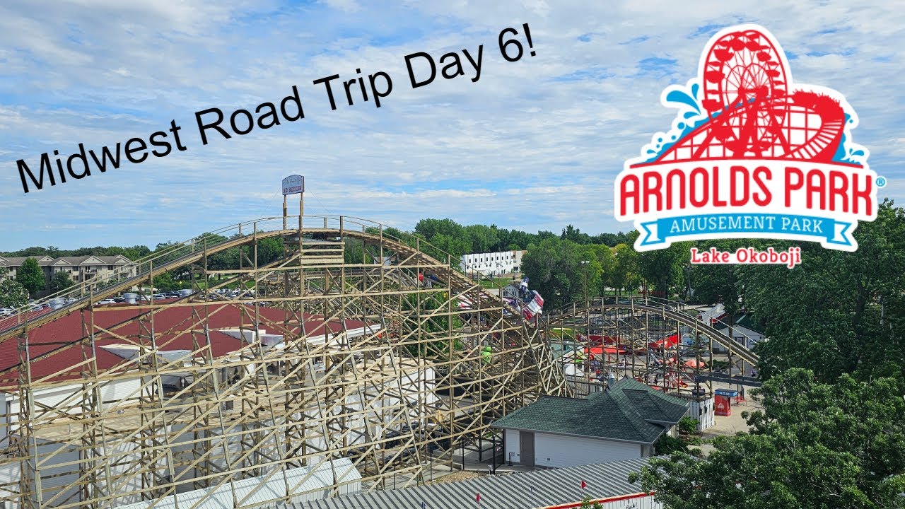 This Amusement Park is in the Middle of NOWHERE!! Arnolds Park Vlog - Midwest Road Trip Day 6