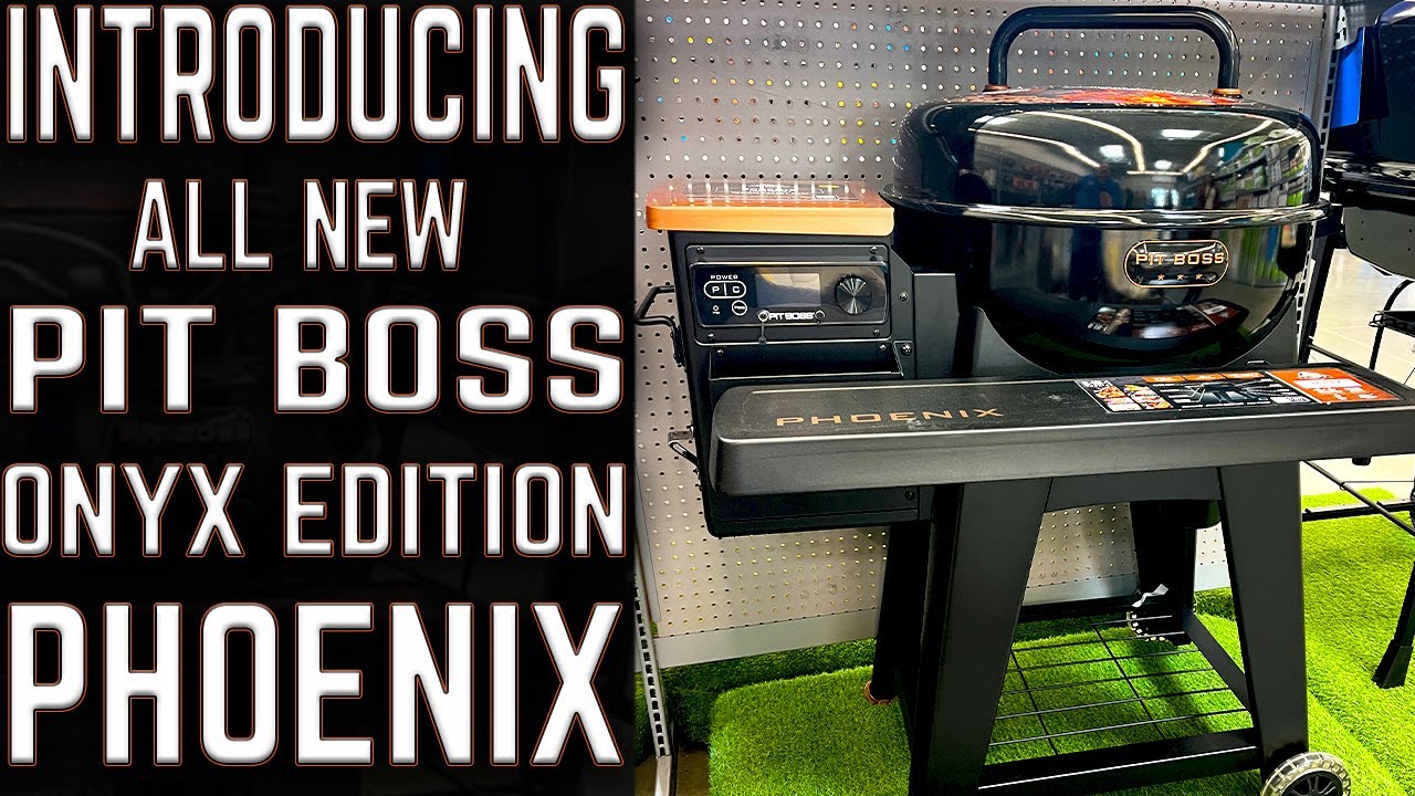 INTRODUCING THE ALL NEW PIT BOSS ONYX EDITION PHOENIX! WOOD PELLET SMOKER AND CHARCOAL GRILL COMBO