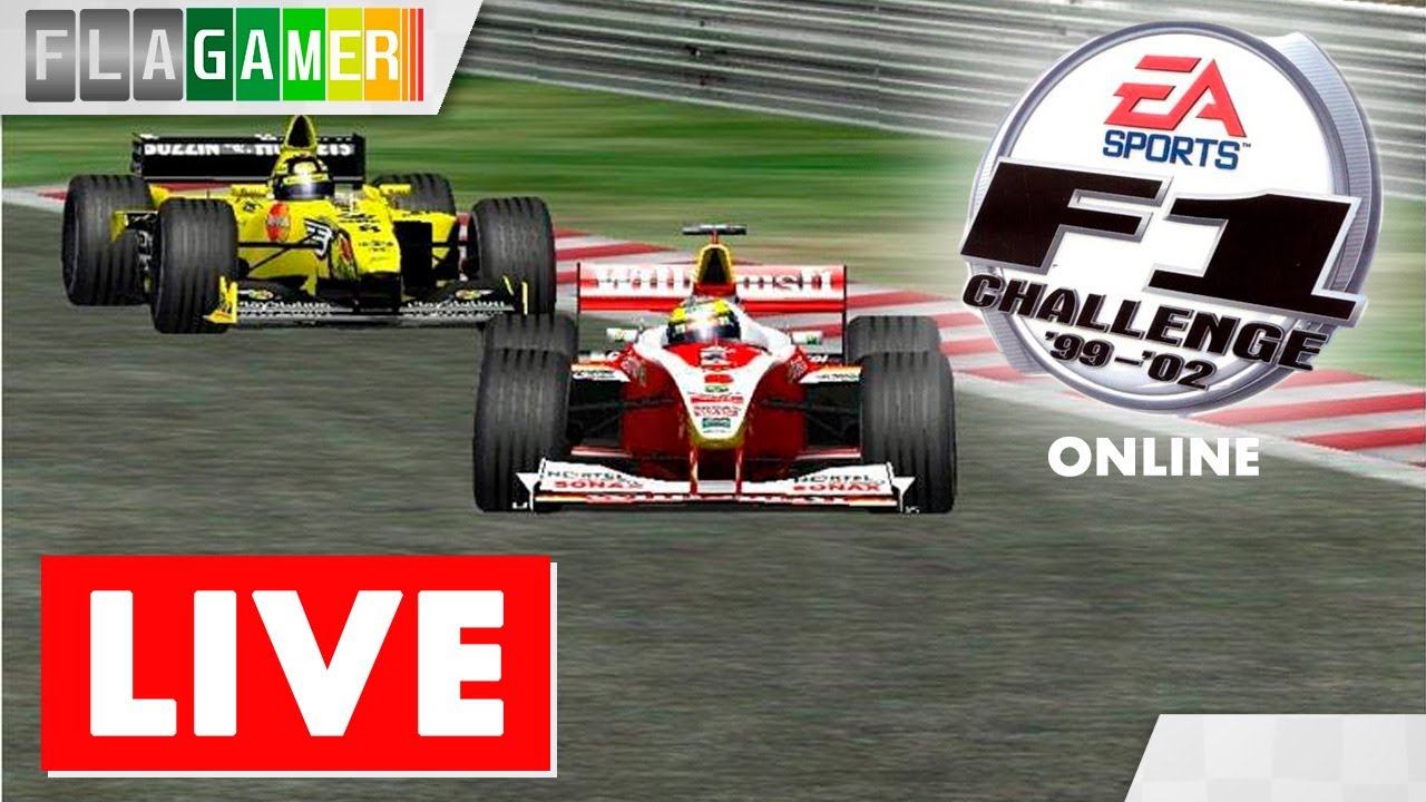MAIS UMA VEZ FLAGAMER JOGA F1 CHALLENGE 99-02 ONLINE | Live Retrô
