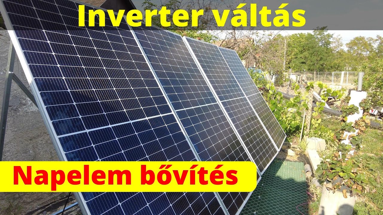 Inverter váltás - Napelem bővítés