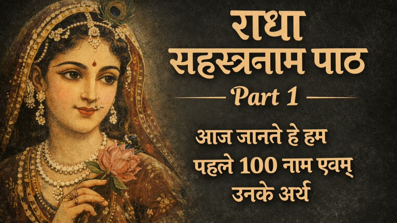 Shri Radha Sahasranamam Path || श्री राधा सहस्त्र नाम पाठ || श्री राधा रानी के पावन नाम भाग1 #radha