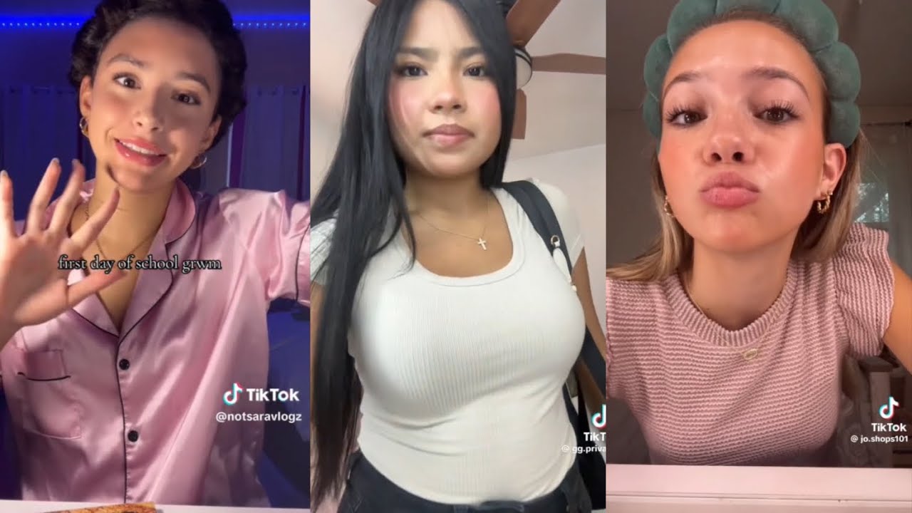 Grwm first day of school 🏫- TikTok compilation