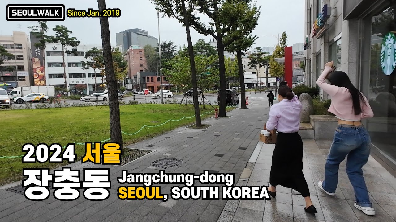 비 내리는 장충동 동대입구역 신당동 걷기 Walk on rainy Jangchung-dong in Seoul 【4K】
