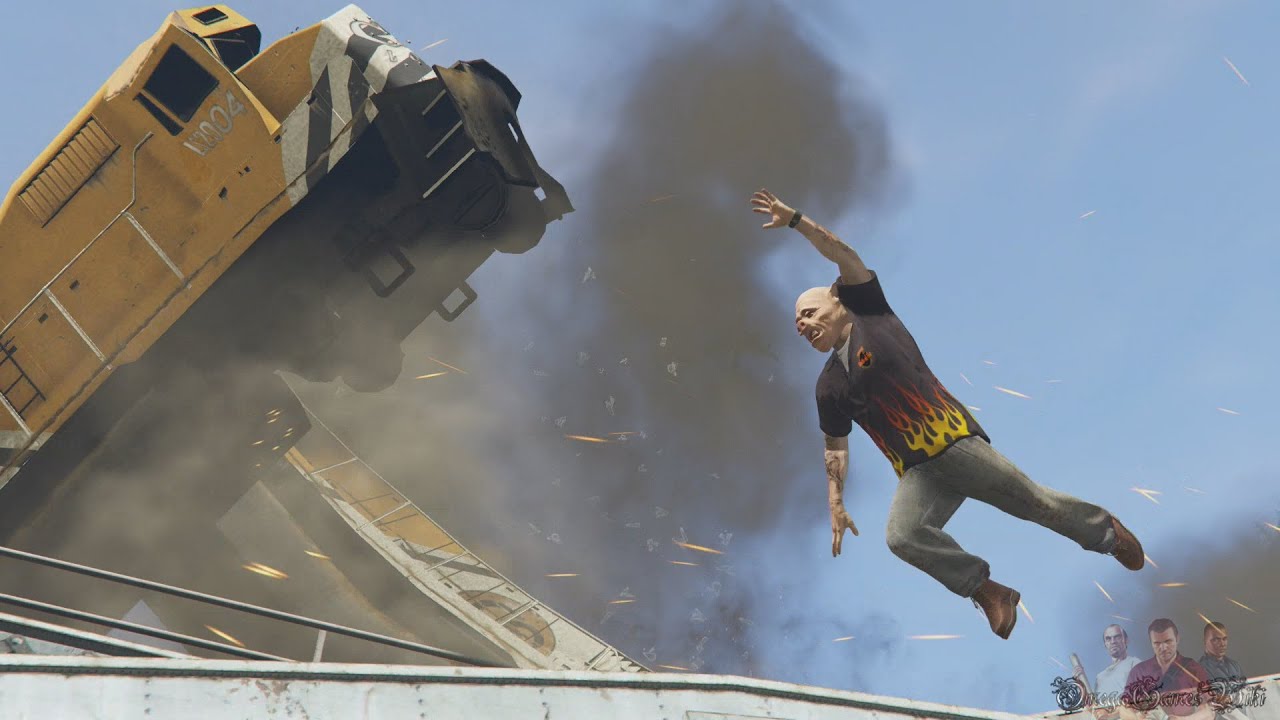 [PS4, HD1080p] Grand Theft Auto V - Часть 42 - Derailed (Золотые металлы)