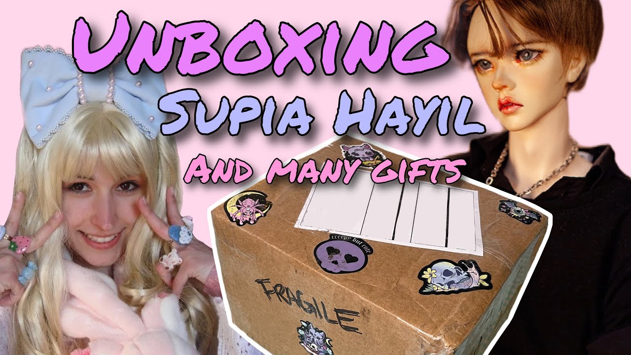 UNBOXING Supiadoll Hayil + many gifts / Striped Green Threads / BJD