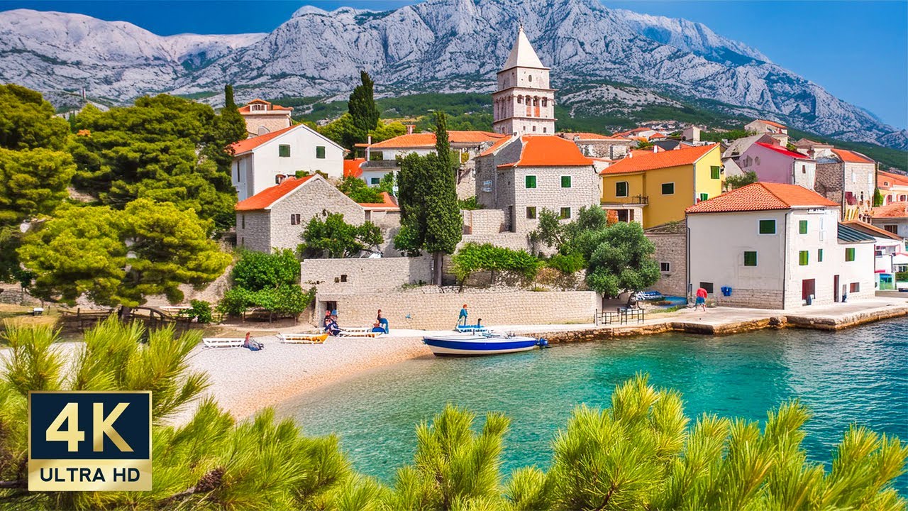 Podaca Croatia 4K Makarska Riviera Walking Tour 2024