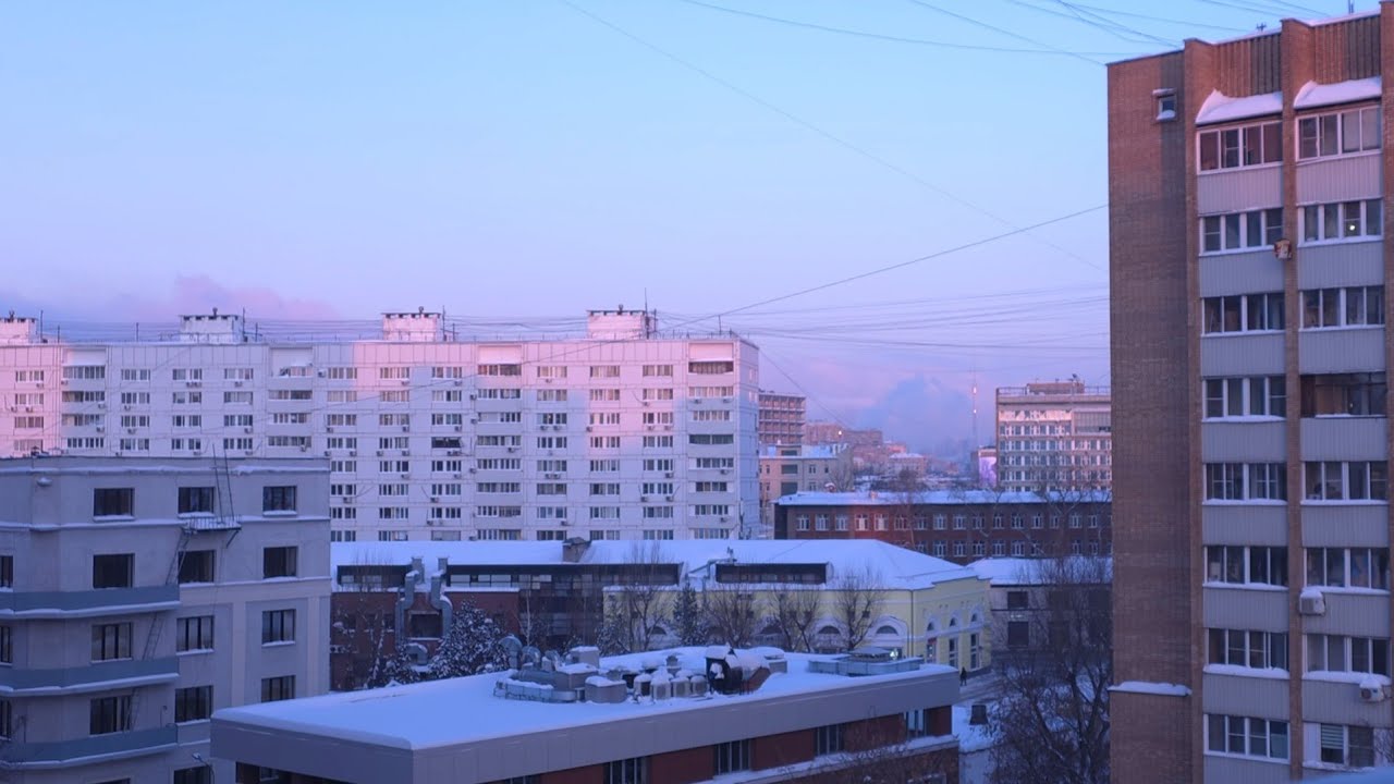 4K Calm Morning Sunrise | Moscow (Baumanskaya), Russia | Ostankino Tower View | City Ambience