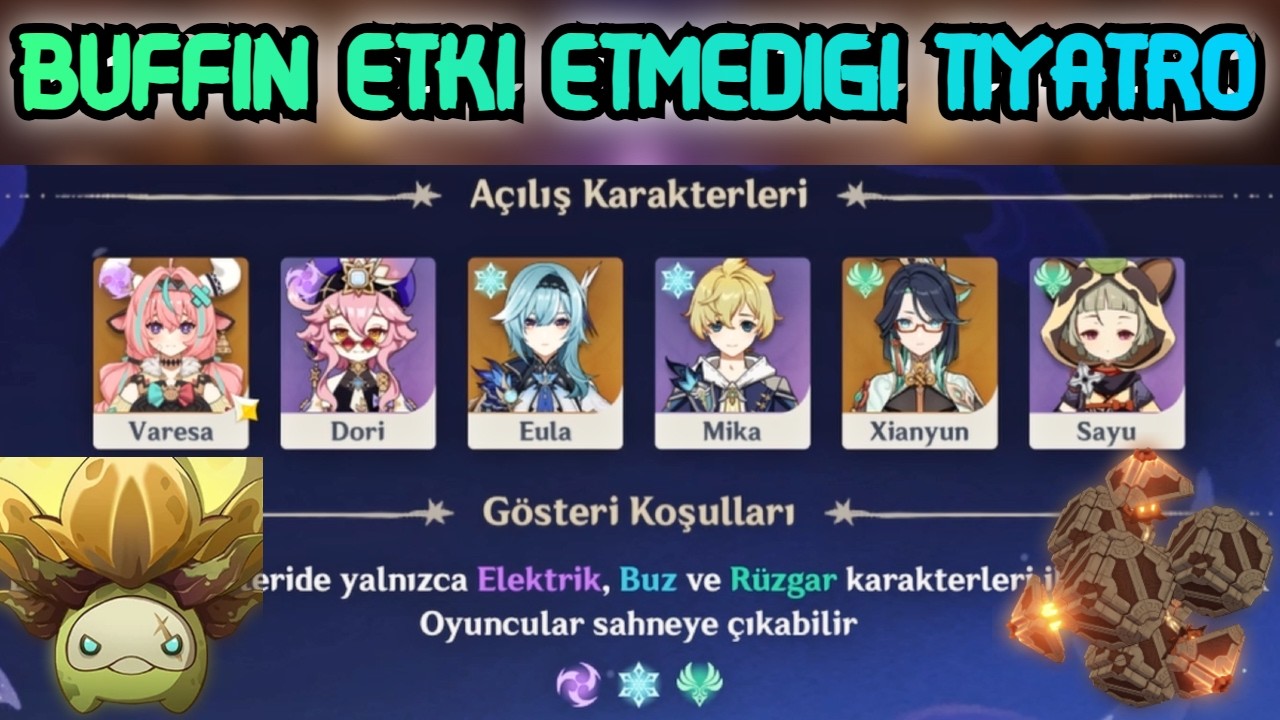 6.4 HAYAL DÜNYA TİYATROSU - BUZ/ELEKTRİK/HAVA - [Genshin Impact Türkçe]