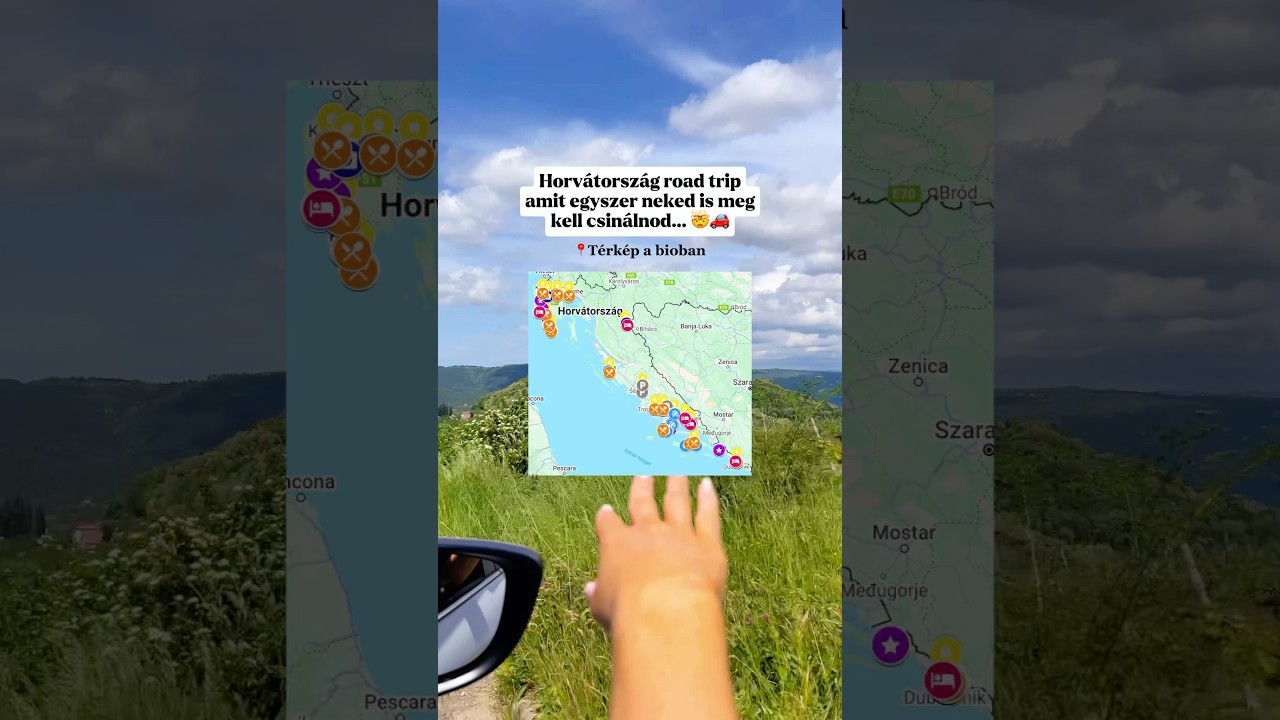 ✨ Horv&aacute;torsz&aacute;g &ndash; R&eacute;szletes T&eacute;rk&eacute;p nyaral&aacute;shoz &eacute;s road trippekhez! 🇭🇷🚗 📌 Link a bioban
