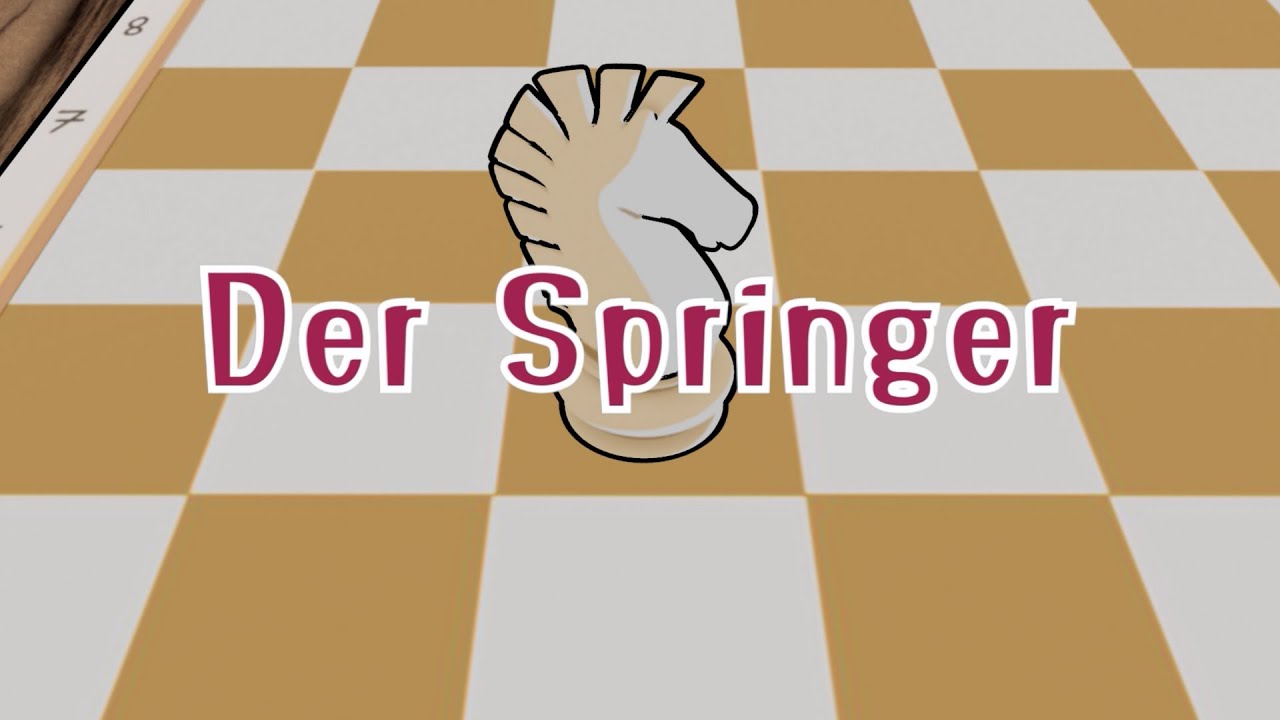 DER SPRINGER (Figur Grundlagen - Begleitvideo zu dem Buch „Schach für Kinder“, ROHANS VERLAG)