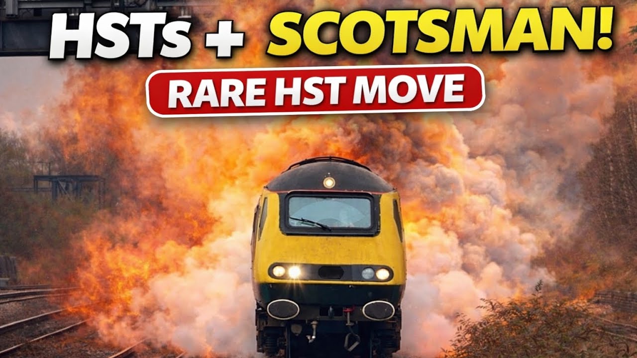 HSTs On Fire?! RailAdventure 43423 & 43467 Haul Flying Scotsman Move to Watercress Line