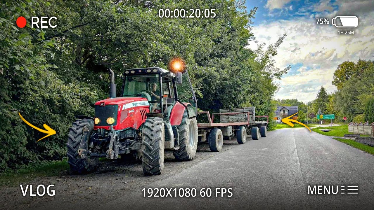 MASSEY FERGUSON 6480 - ZWÓZKA BEL #2 + JAZDA DROGĄ - ZBIÓR BEL - GO PRO HERO 10