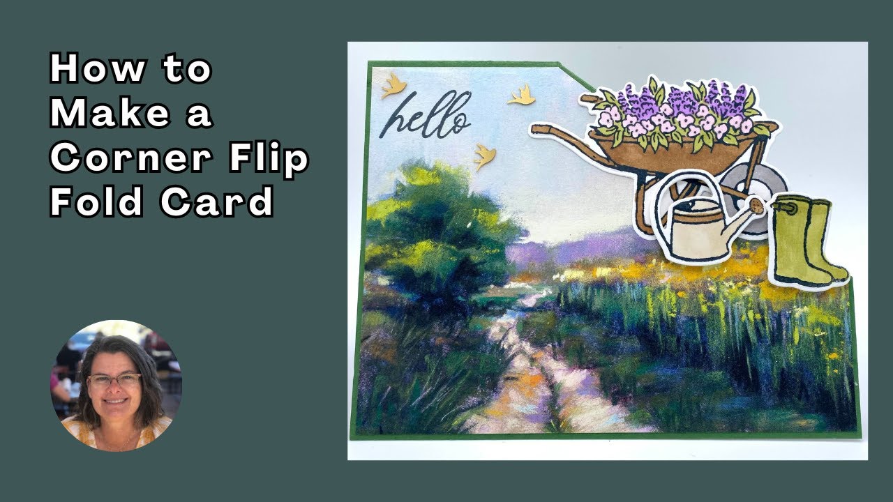 How to Make a Corner Flip Fold Card...this is a fun card to create!