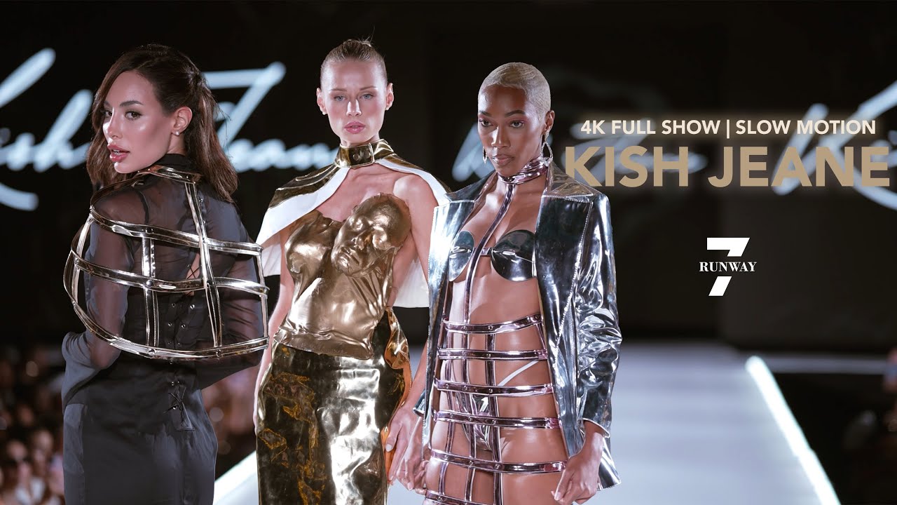 Kish Jeane || New York Fashion Week 2023 | Runway7Fashion \ Dual Angles (Slow Motion)