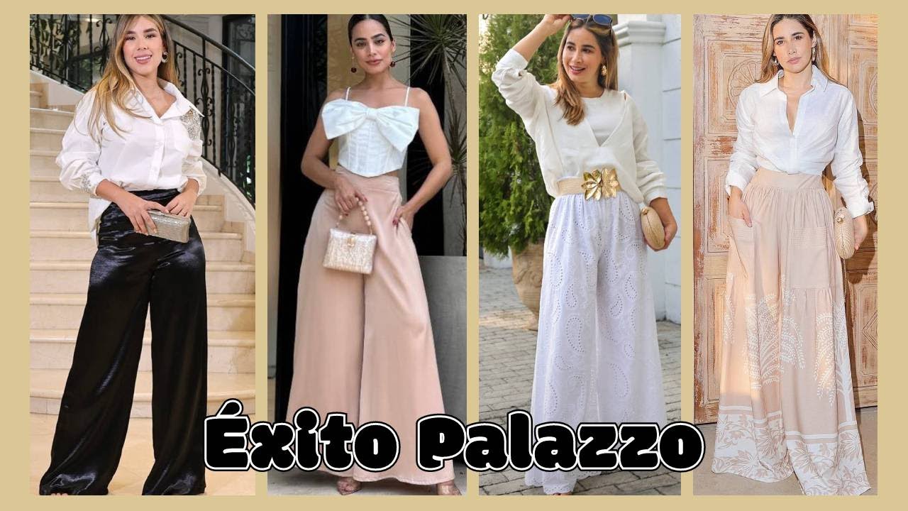 PANTALONES PALAZZO UNICOLOR: TE HARÁN LUCIR ELEGANTE, MODERNA Y ESPECTACULAR