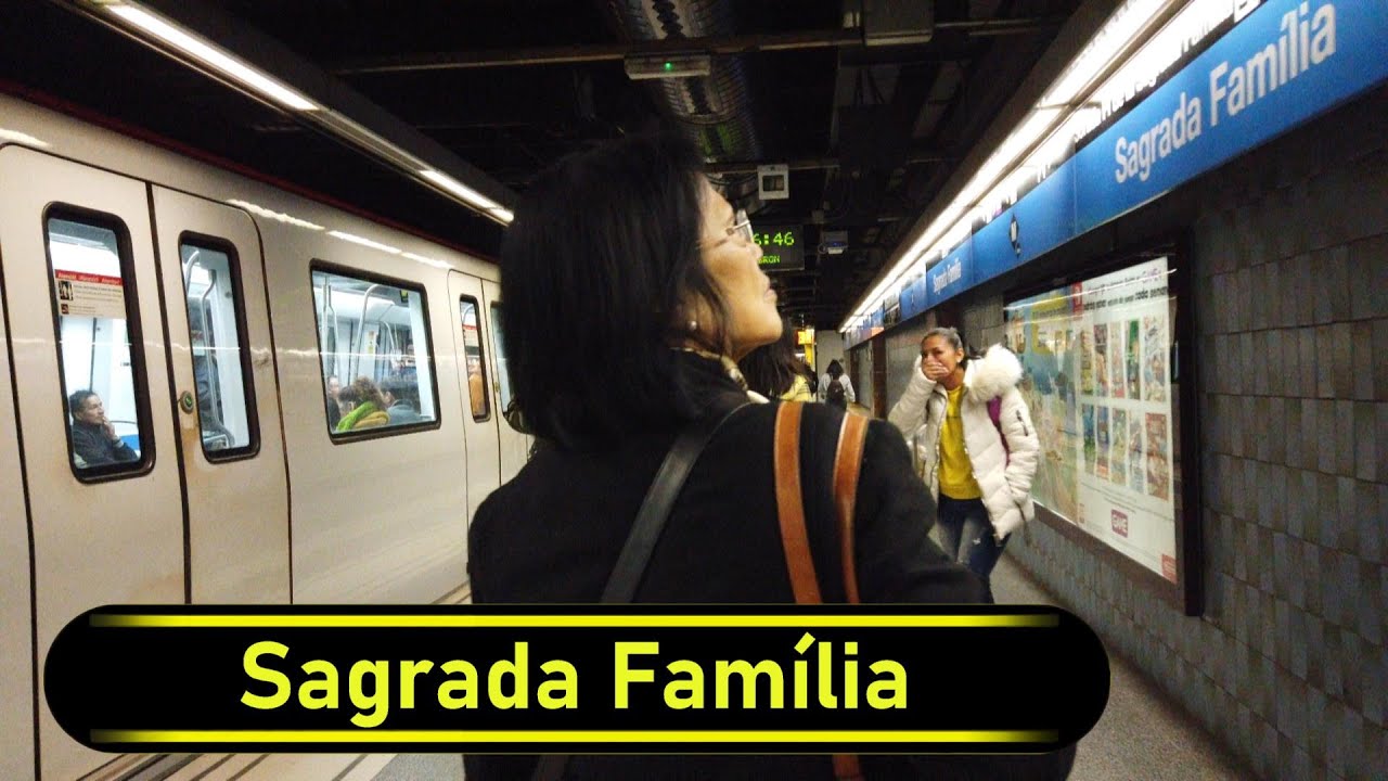 Metro Station Sagrada Família - Barcelona 🇪🇸 - Walkthrough 🚶