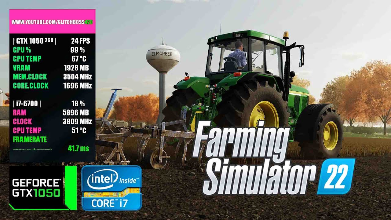 Farming Simulator 22 | GTX 1050 2GB + i7-6700 + 16GB RAM