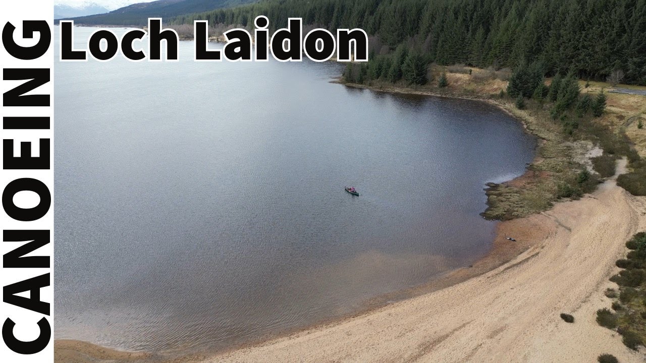Solo canoe camp  - Loch Laidon.  A wild camp in deep remote Scotland.  Rannoch Moor.