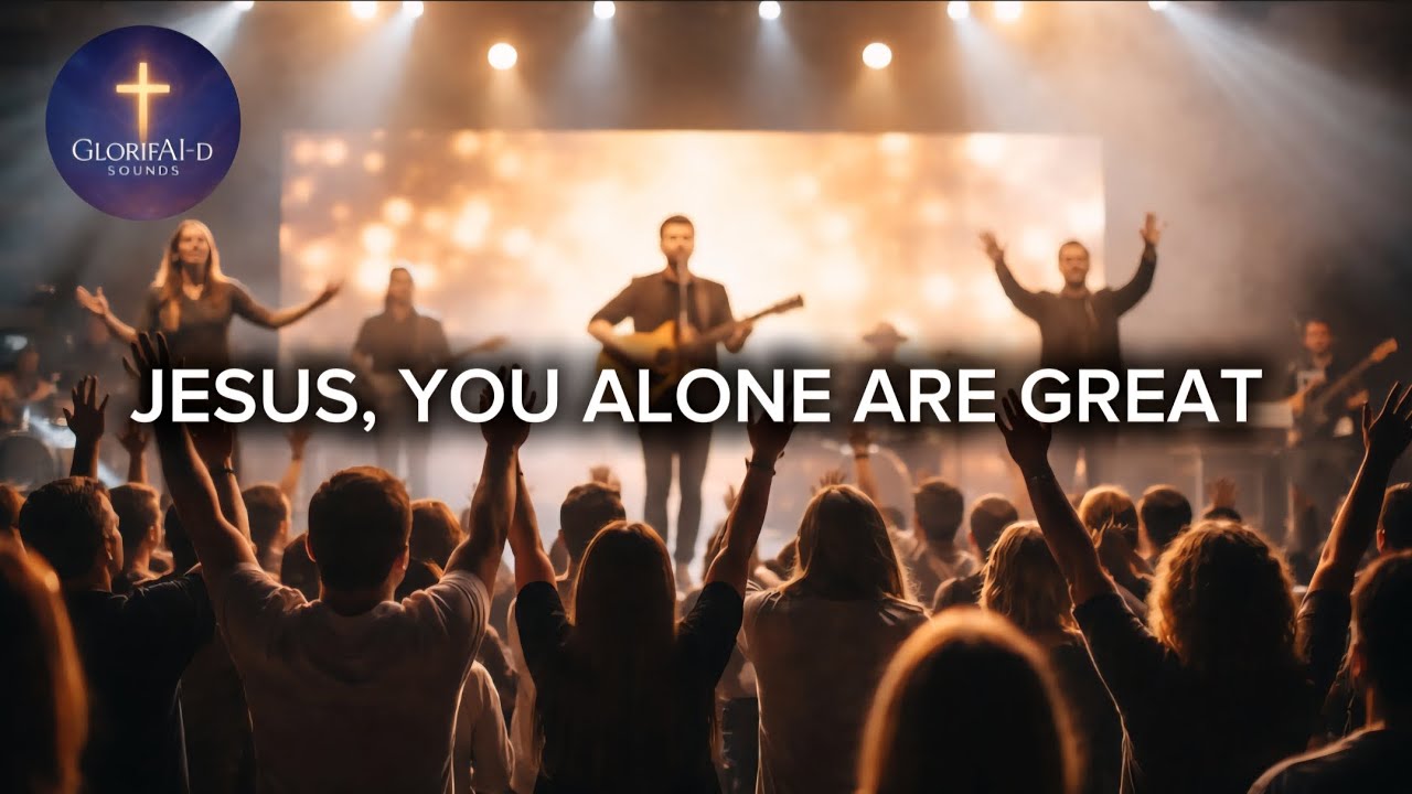  Inspiring Worship Song | Jesus, You Alone Are Great (Lyric Video)