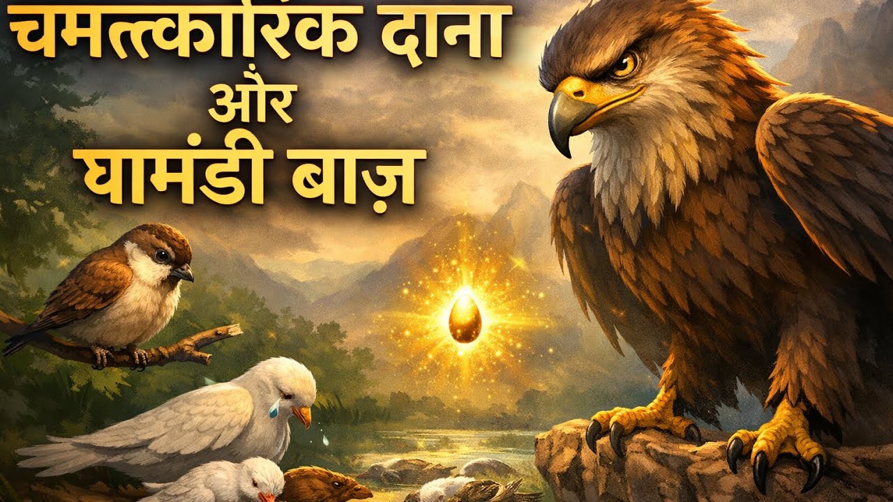 चमत्कारिक दाना और घमंडी बाज़ | एक भावुक जंगल की कहानी | Moral Story in Hindi
