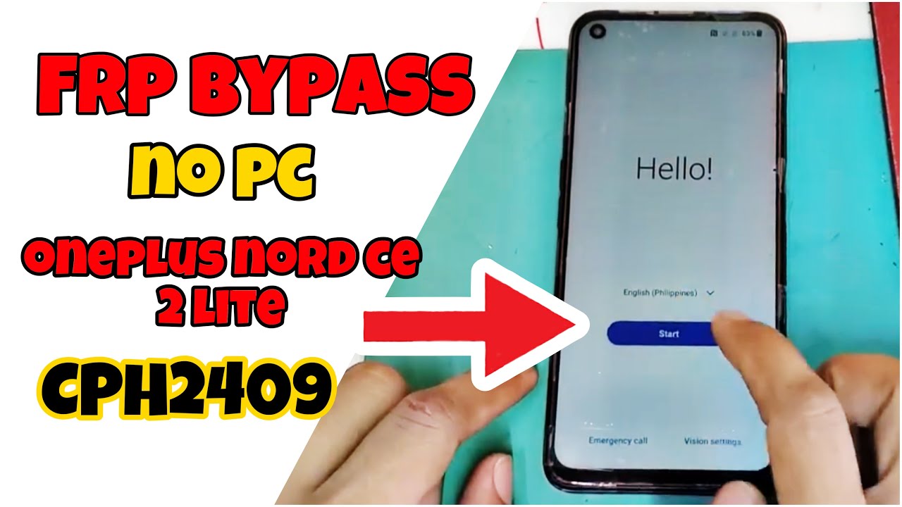 OnePlus Nord CE 2 Lite CPH2409 5G FRP Bypass No PC