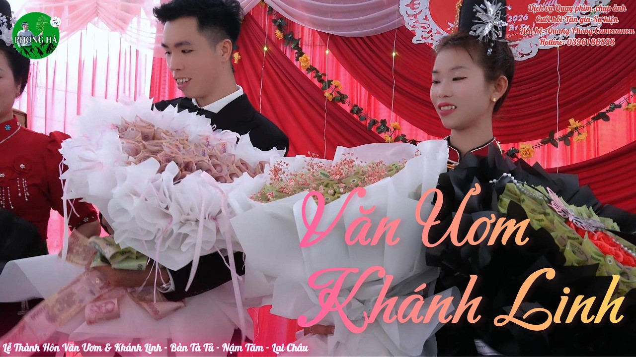 ĐÁM CƯỚI NGƯỜI THÁI TÂY BẮC VĂN ƯƠM & KHÁNH LINH - TÀ TỦ - NẬM TĂM -LAI CHÂU