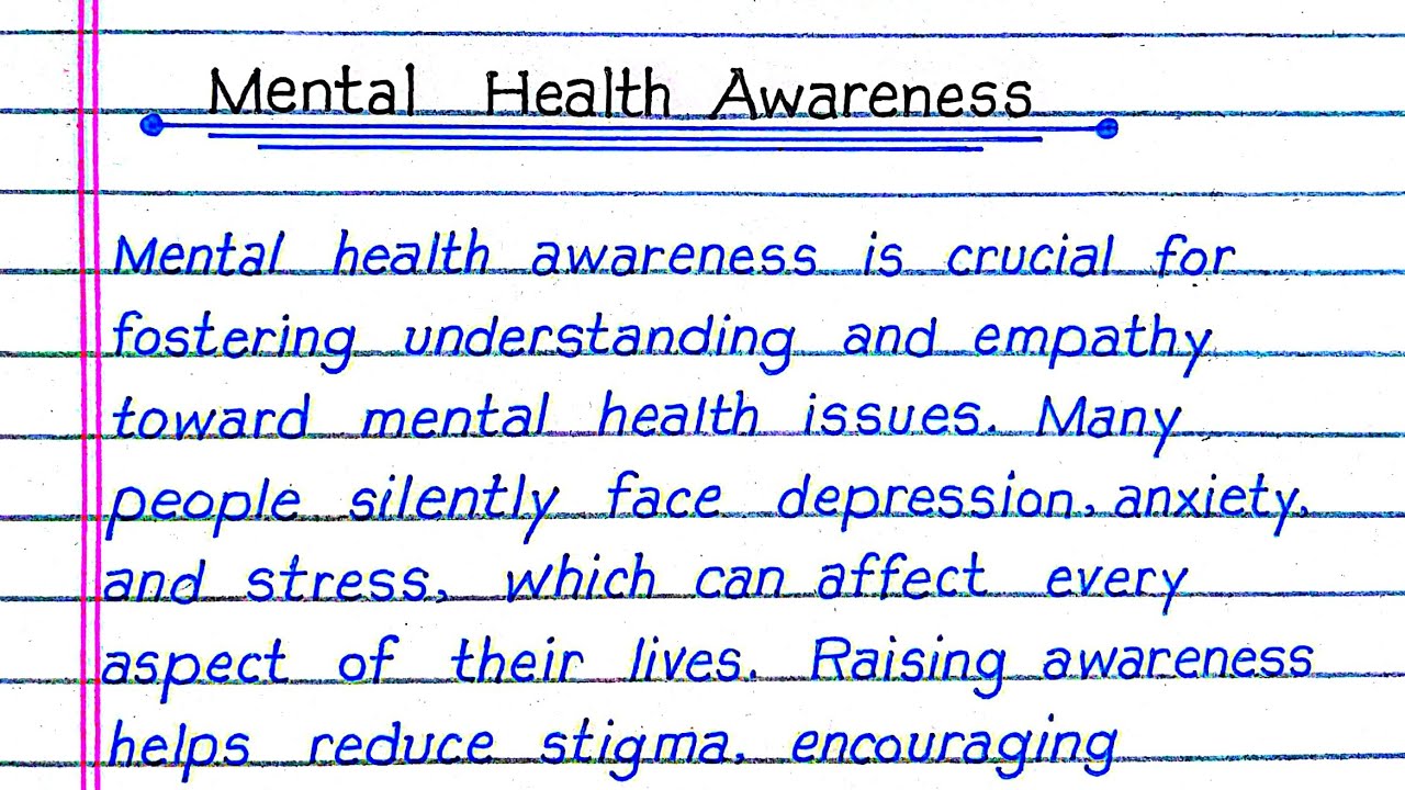 Essay on Mental Health Awareness in English | Importance of Mental Health | LOOKATSTUDY
