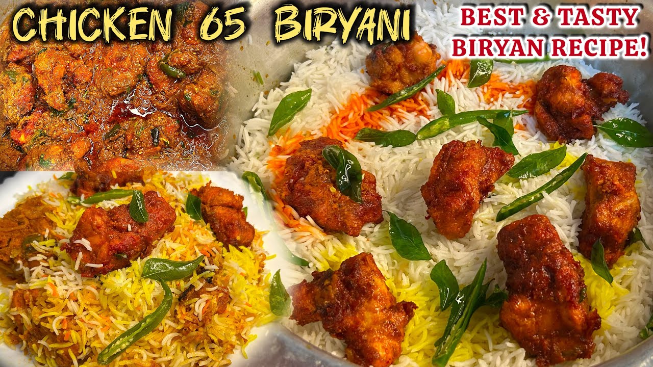 Super Tasty CHICKEN 65 BIRYANI Recipe | Very Easy and Different Flavour👩🏻&zwj;🍳|