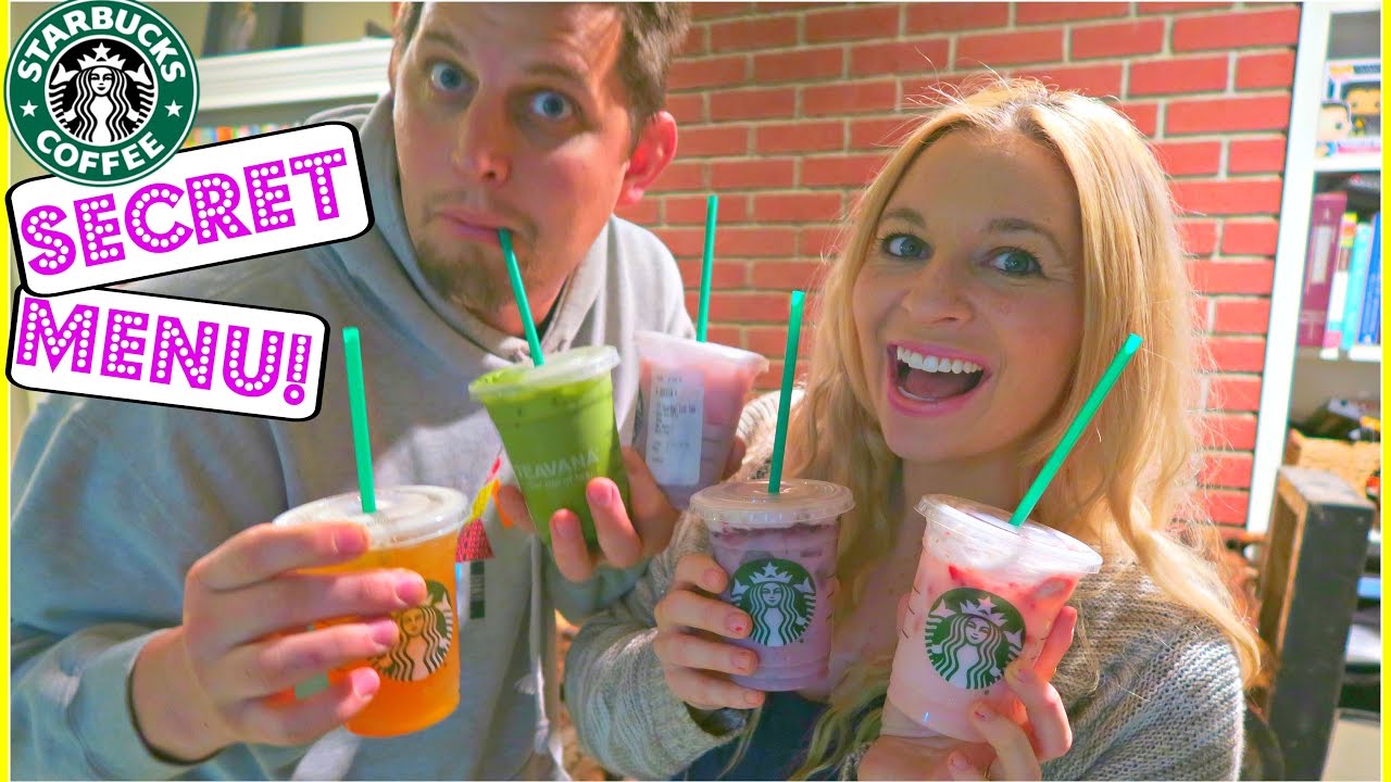 TASTING STARBUCKS SECRET MENU RAINBOW DRINKS! (DAY 770)