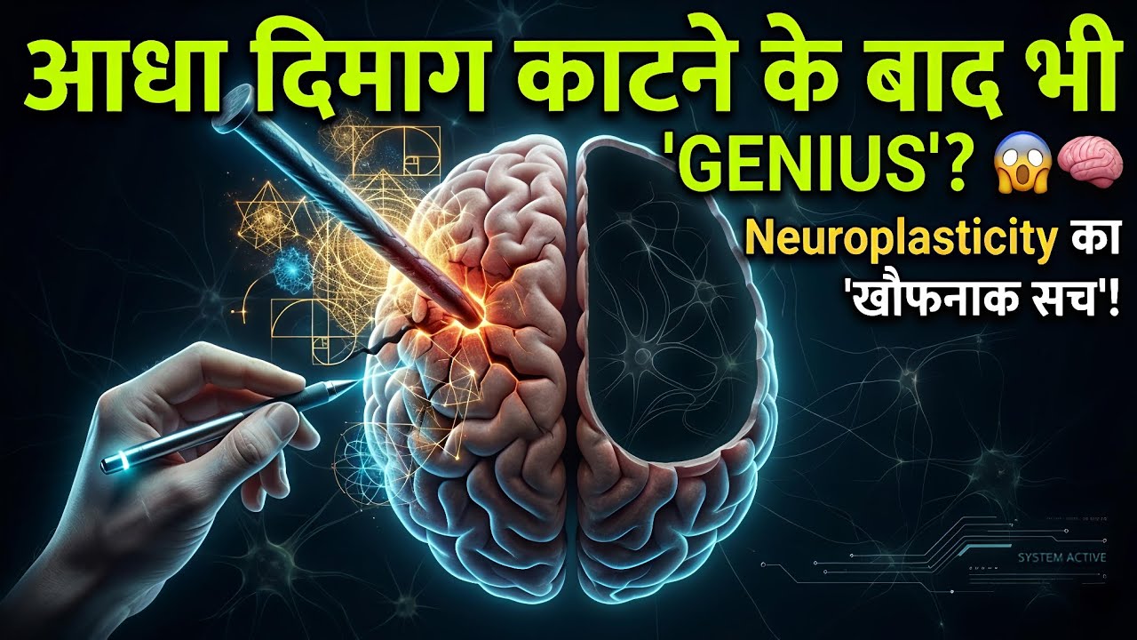 आधा दिमाग कटने के बाद भी ‘GENIUS’? 😱 | Neuroplasticity का खौफनाक सच