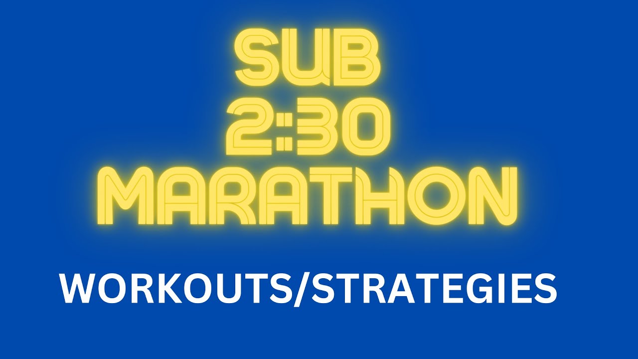 SUB 2:30 Marathon - 6 KEY Workouts and Strategies