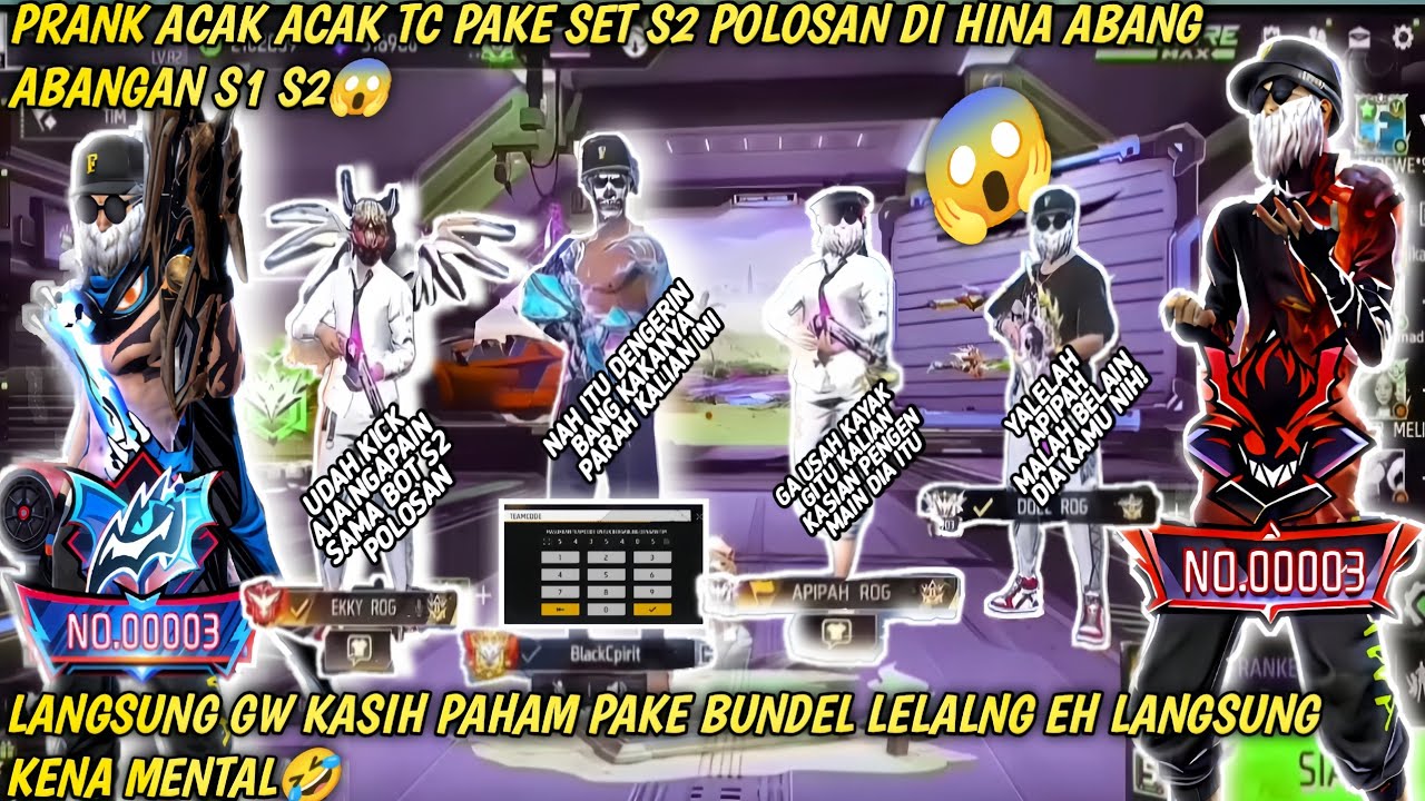 PRANK ACAK ACAK TC KETEMU ABANG ABANGAN SULTAN S1 S2 TENGIL HINA SET GW LANGSUNG GW KASIH PAHAM!