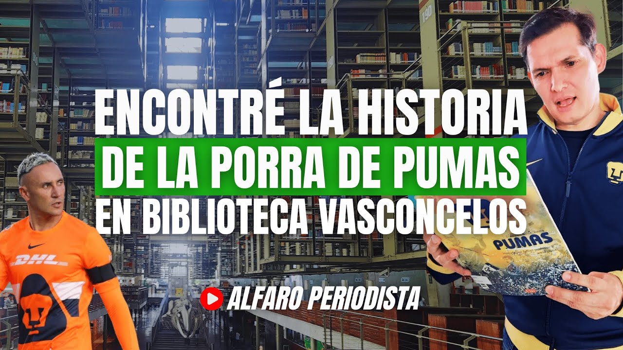 La porra de PUMAS tiene historia OCULTA y la encontré en BIBLIOTECA Vasconcelos 👉🏻 Navas en México