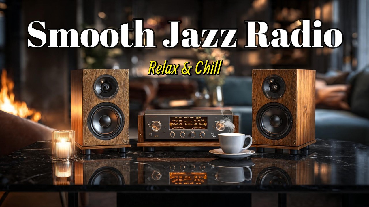 Smooth Jazz Radio 🎷 Relax & Chill Lounge Music for Focus, Work & Relaxation