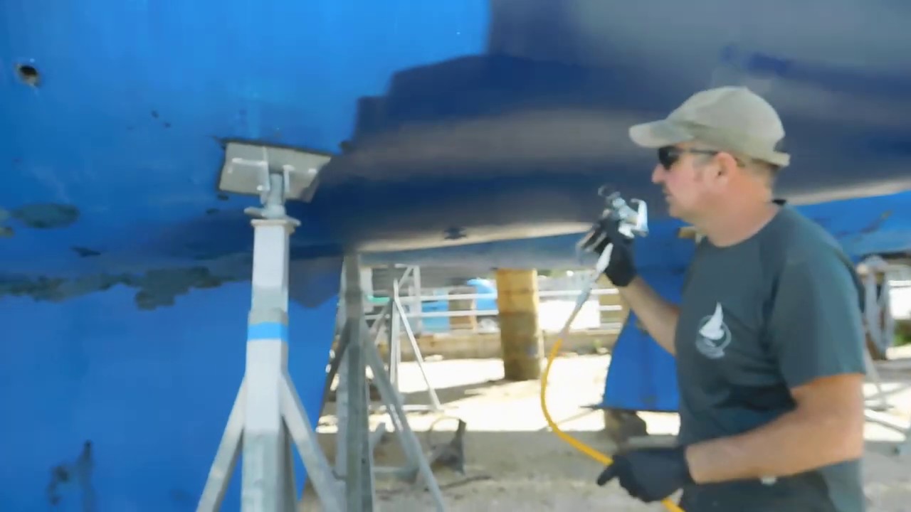 Spray yacht antifouling