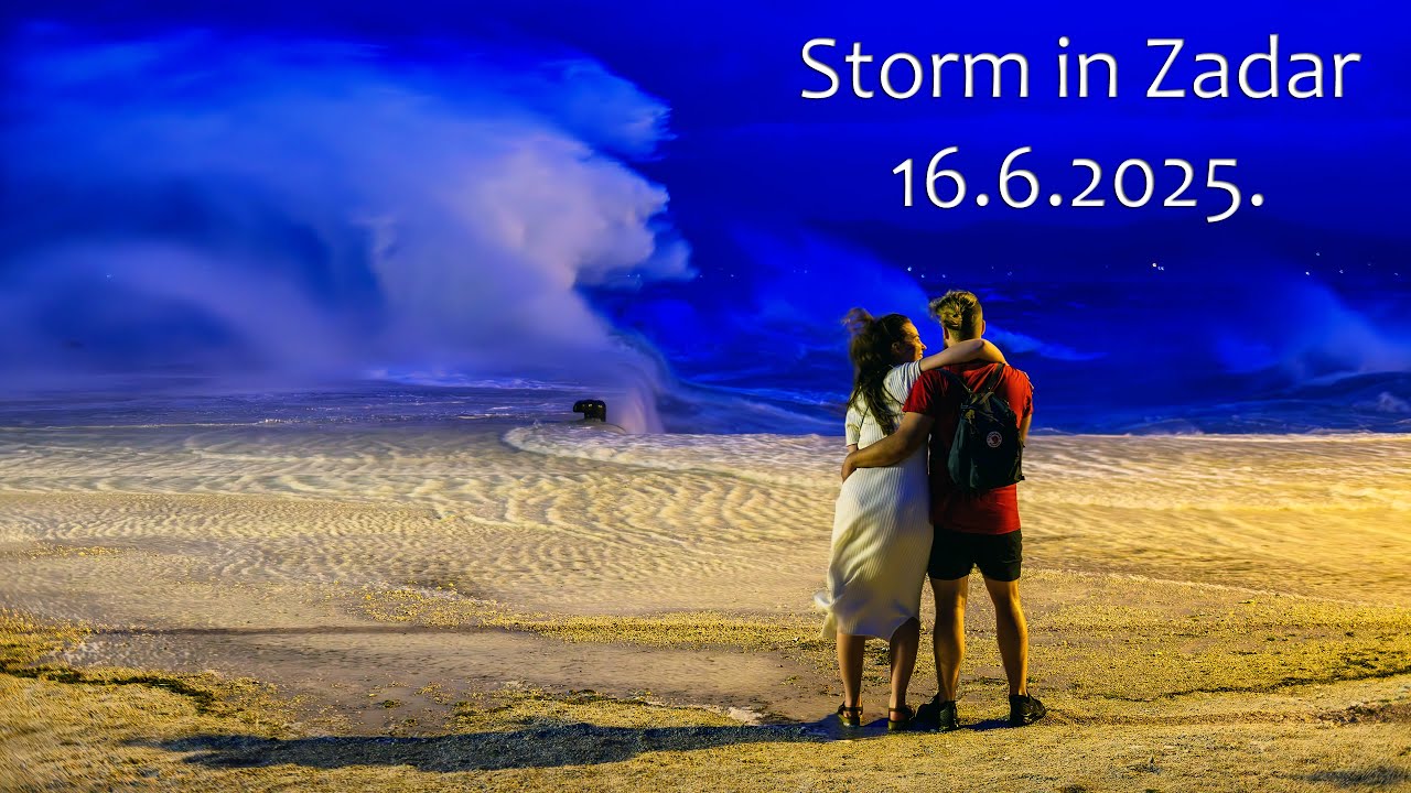 Gale Force Wind in Zadar as Storm Approaches (16.6.2025.)