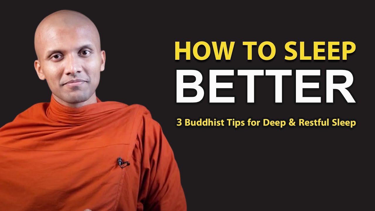How to Sleep Better – 3 Buddhist Tips for Deep & Restful Sleep 😴🌙