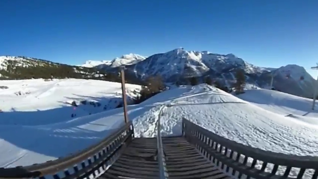Monginevro slitta Monty Express a 360°