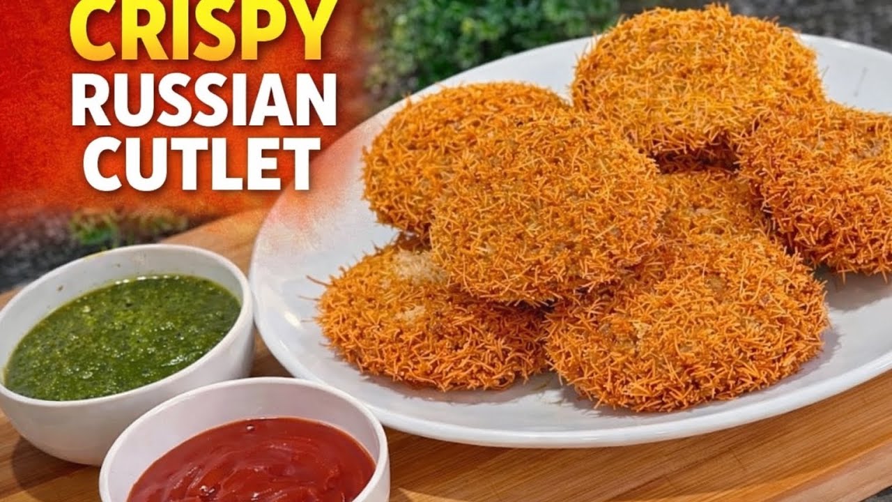Crispy Russian Cutlet Recipe | Easy Chicken Russian Cutlet | Perfect Tea Time Snack