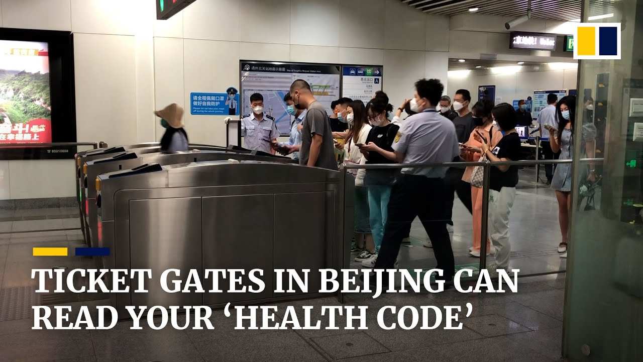 Ticket gates on Beijing’s public transport system can read passenger 'health codes'